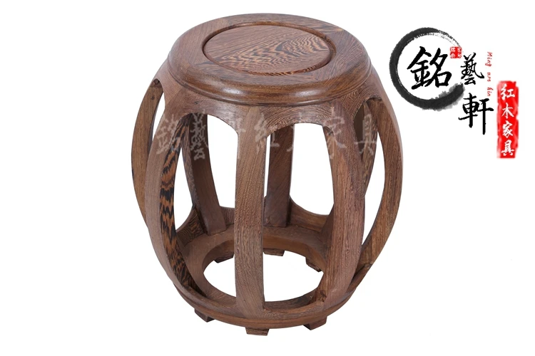 Мебель из красного дерева классический китайский античный Ming и Qing круглый стул