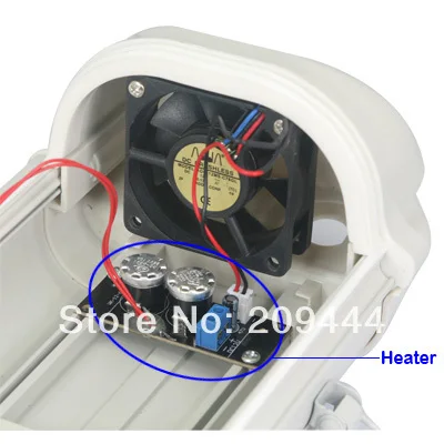 Защитная крышка для камеры видеонаблюдения с кронштейном вентилятора