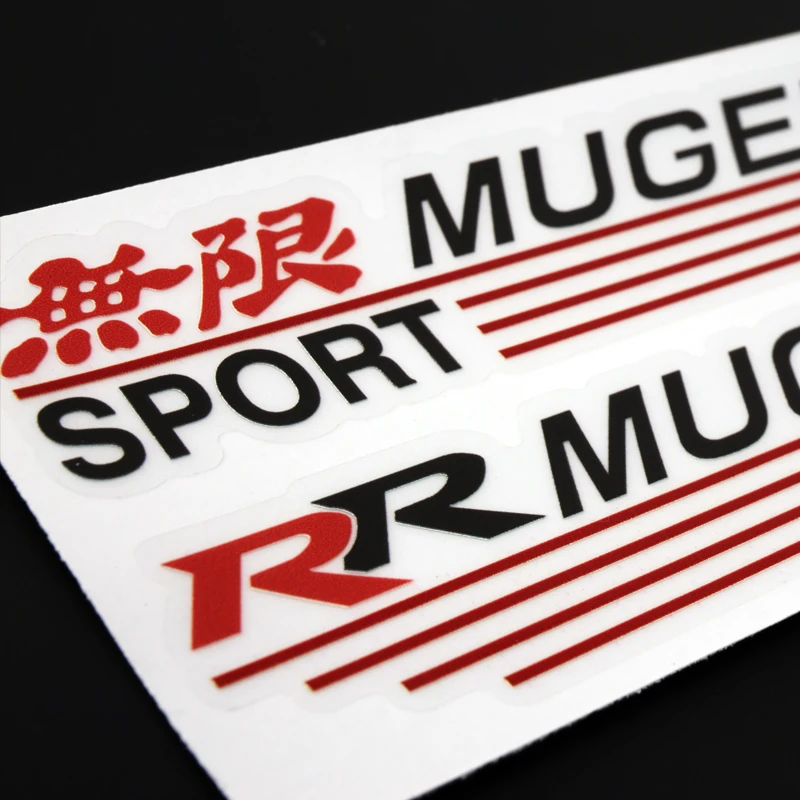 2 X Светоотражающая Автомобильная наклейка на зеркало заднего вида и Mugen R Sport для