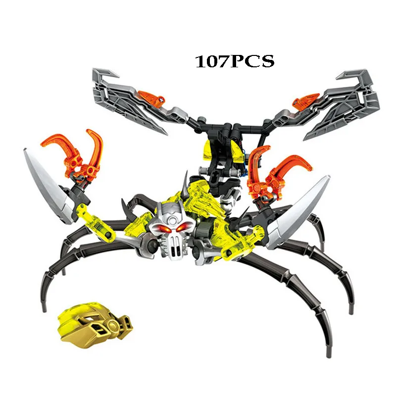 BIONICLE Mask Maker VS Skull Grinder Биохимический Воин Строительный блок Набор роботов Модель Кирпичи совместим с 70795 детские игрушки