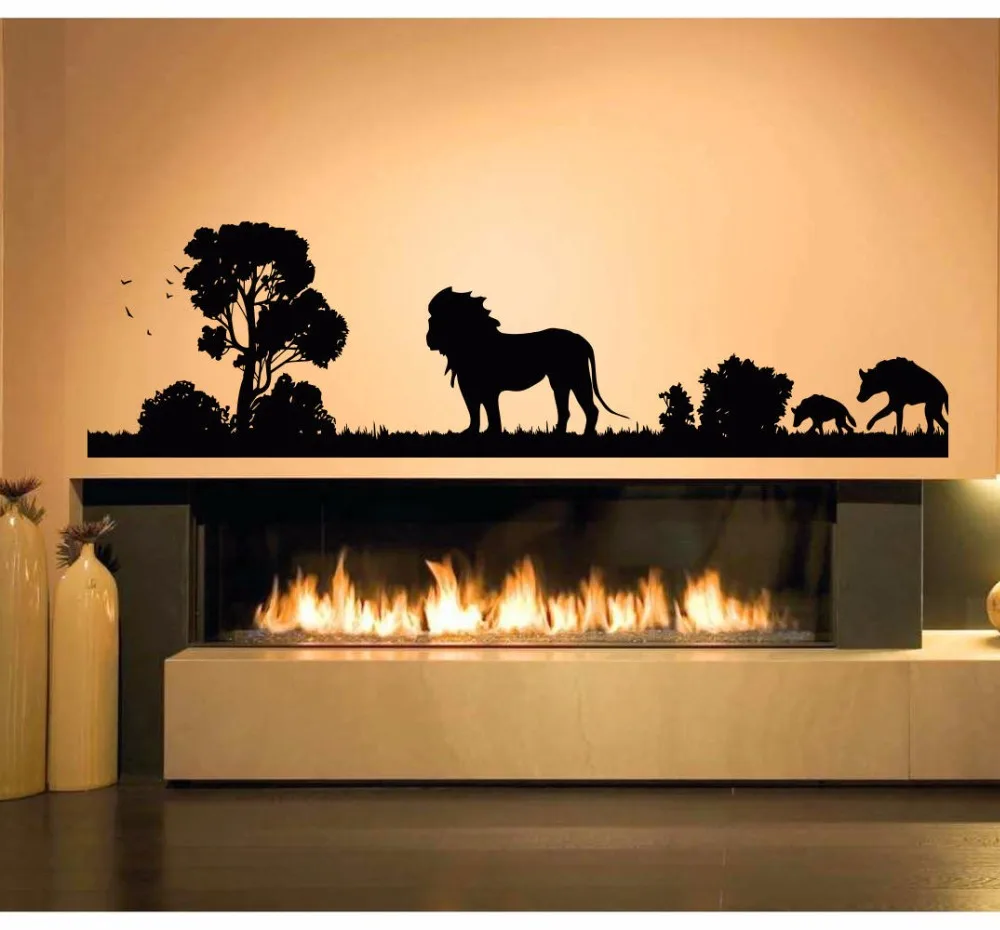 

YOYOYU Wall Sticker Africa Savanna Animal Room Windows Door Decoration African Zoo Nursery pvc Mural Poster Sticker J990