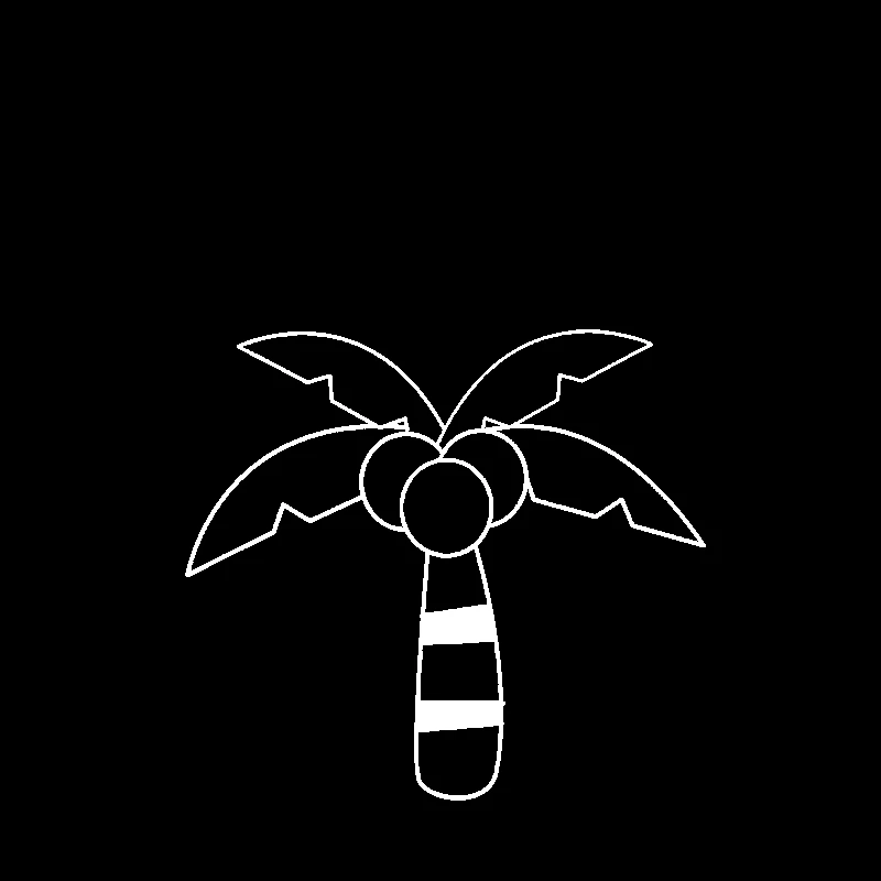 YJZT 15.1CM*13.7CM Car Sticker Vinyl Decal Coconut Tree Cartoon Creativity Black/Silver C23-1004 | Автомобили и мотоциклы