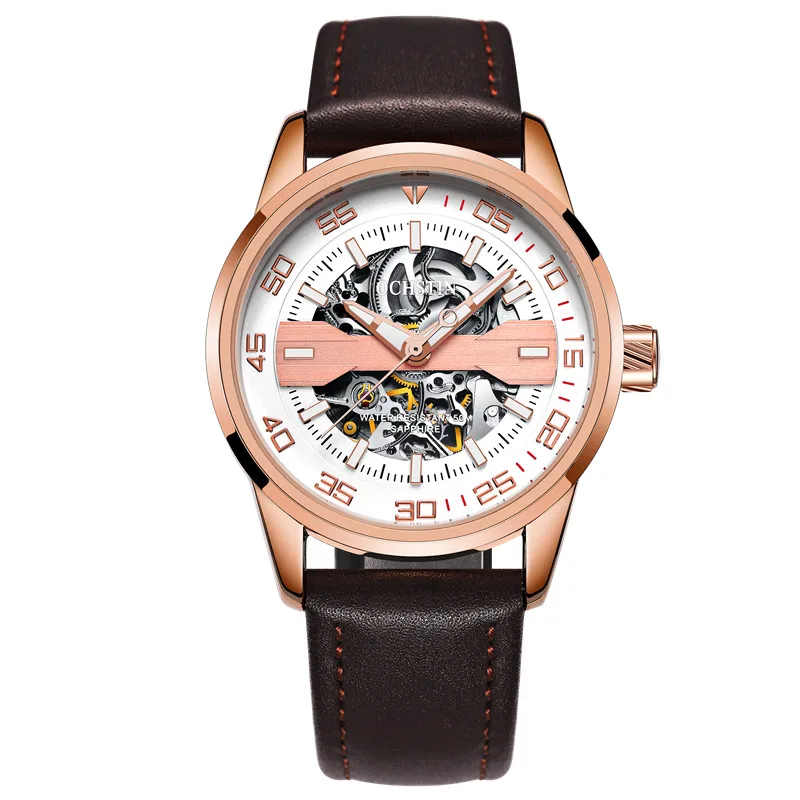 OCHSTIN спортивные дизайнерские часы мужские часы Топ бренд класса люкс Montre Homme Часы Мужские автоматические часы с скелетом