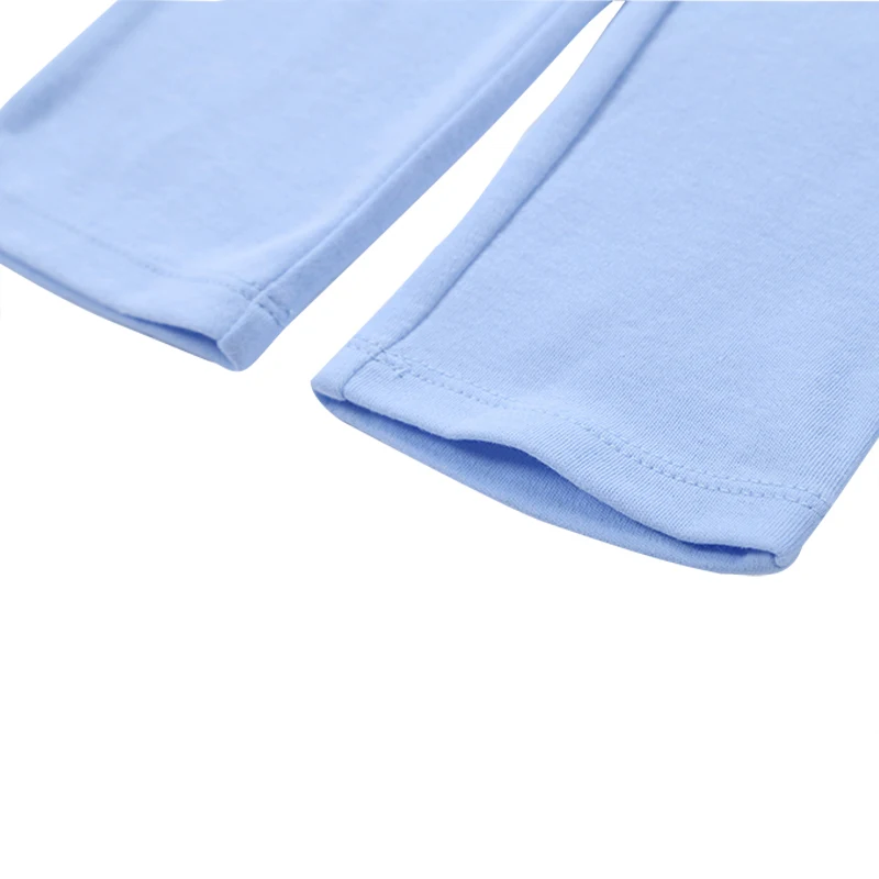 Штаны для малышей из 100% хлопка Хлопковые девочек трикотажные леггинсы маленьких