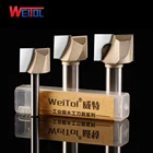 Weitol 1 шт. 14 или 12 дюйма очистка нижних бит Деревообрабатывающие инструменты ЧПУ гравировальные биты фрезерные долота деревянные инструменты