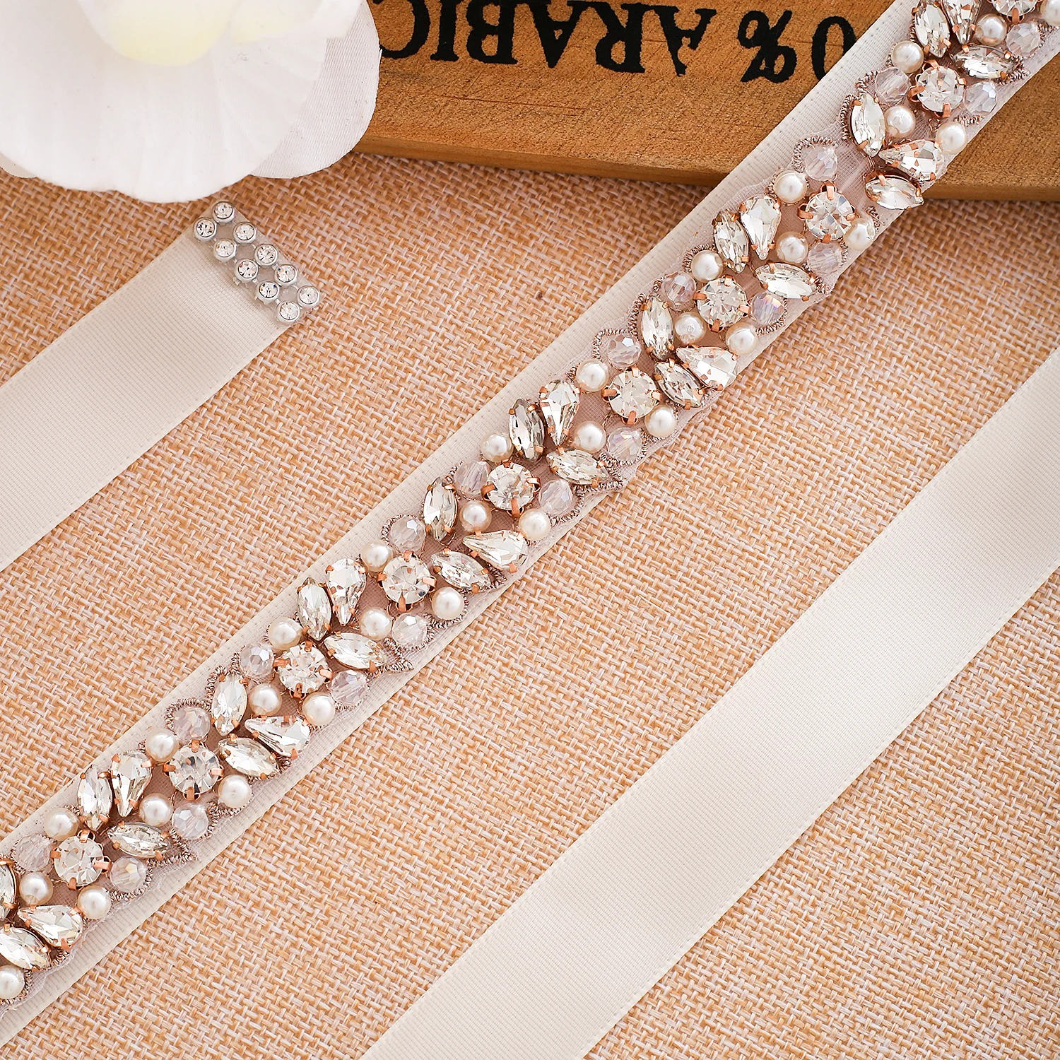 Rose Gold Belt Diamond Flower Belts Bridal Sash Crystal Rhinestone Wedding For Dresses SD134BRG | Свадьбы и торжества