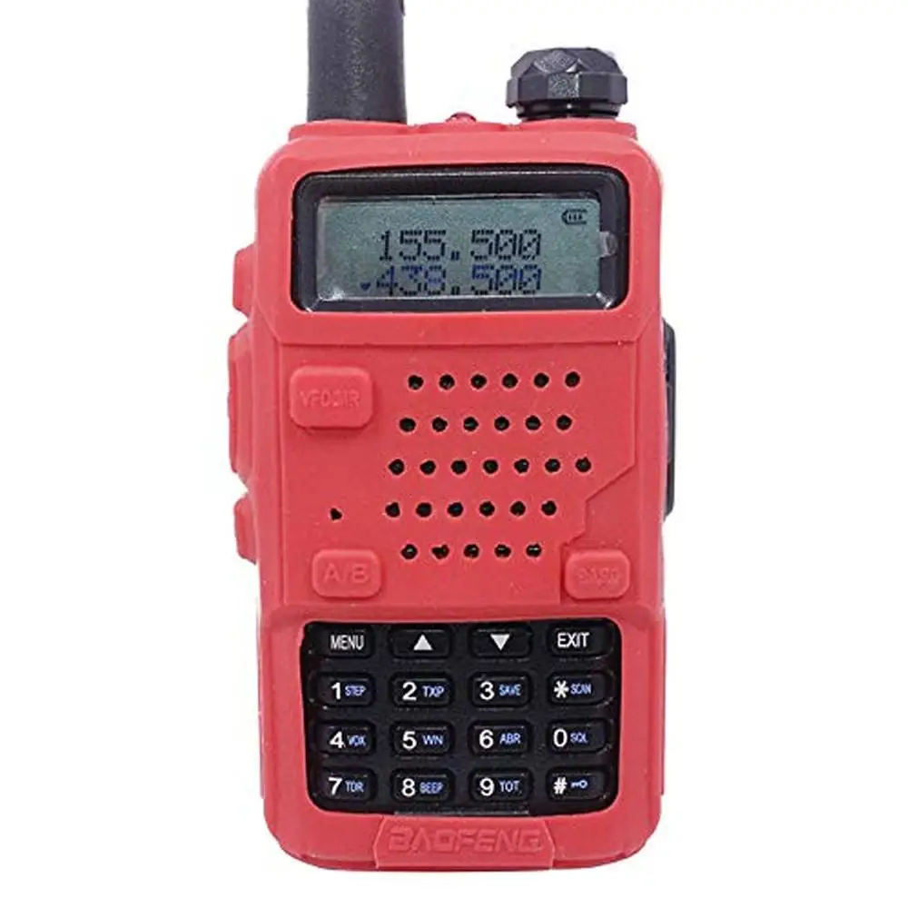 Uv5r аксессуары 2 шт. силиконовая резиновая крышка бампера BAOFENG UV 5R чехол для