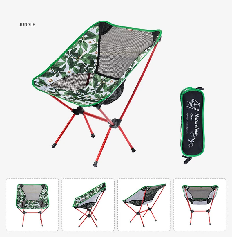 Naturehike открытый складной рыболовный стул для пикника барбекю пляж алюминиевый сплав портативный складной кемпинг рыболовный стул NH15Y012-L