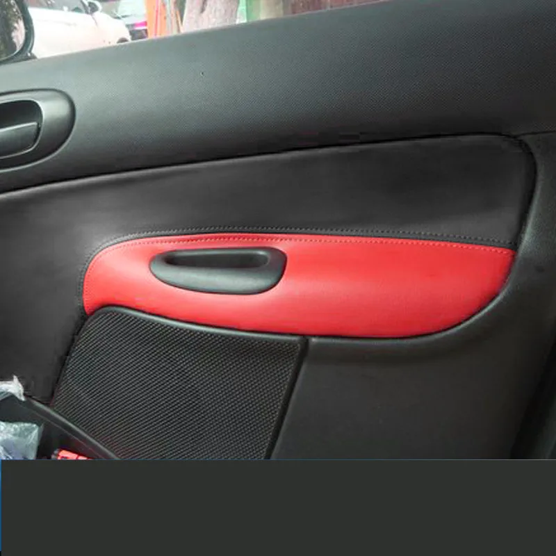 Кожаный защитный чехол с декоративной дверной панелью для Peugeot 206 207 /Citroen C2 Z2EA1026 4