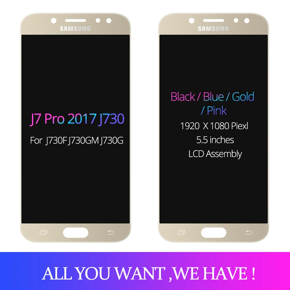 5,5 ''для samsung Galaxy J7 Pro J730 SM-J730F J730FM/DS J730F/DS J730GM/DS ЖК-дисплей кодирующий преобразователь сенсорного экрана в сборе