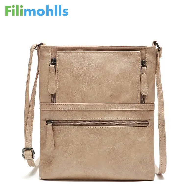 Винтажная сумка через плечо для женщин 2019 сумка-мессенджер из кожи высокого