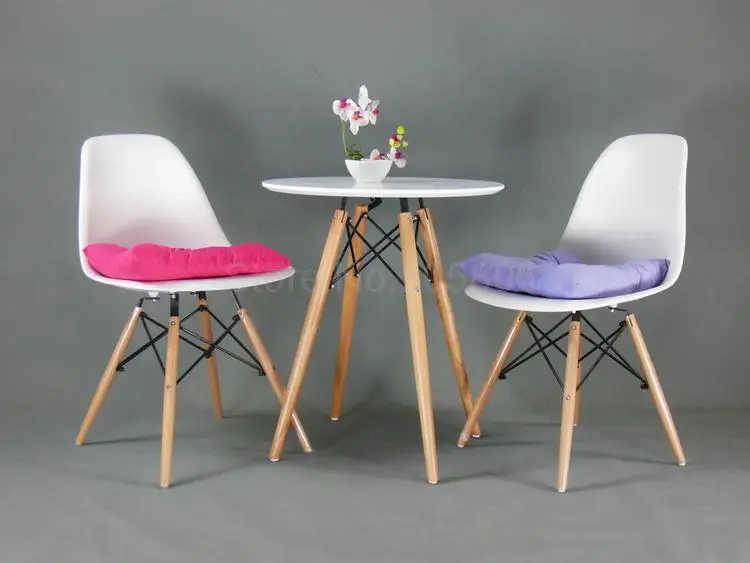 Nordic table small square table small apartment table simple solid wood casual coffee table and chairs combination - Цвет: 60cm   15