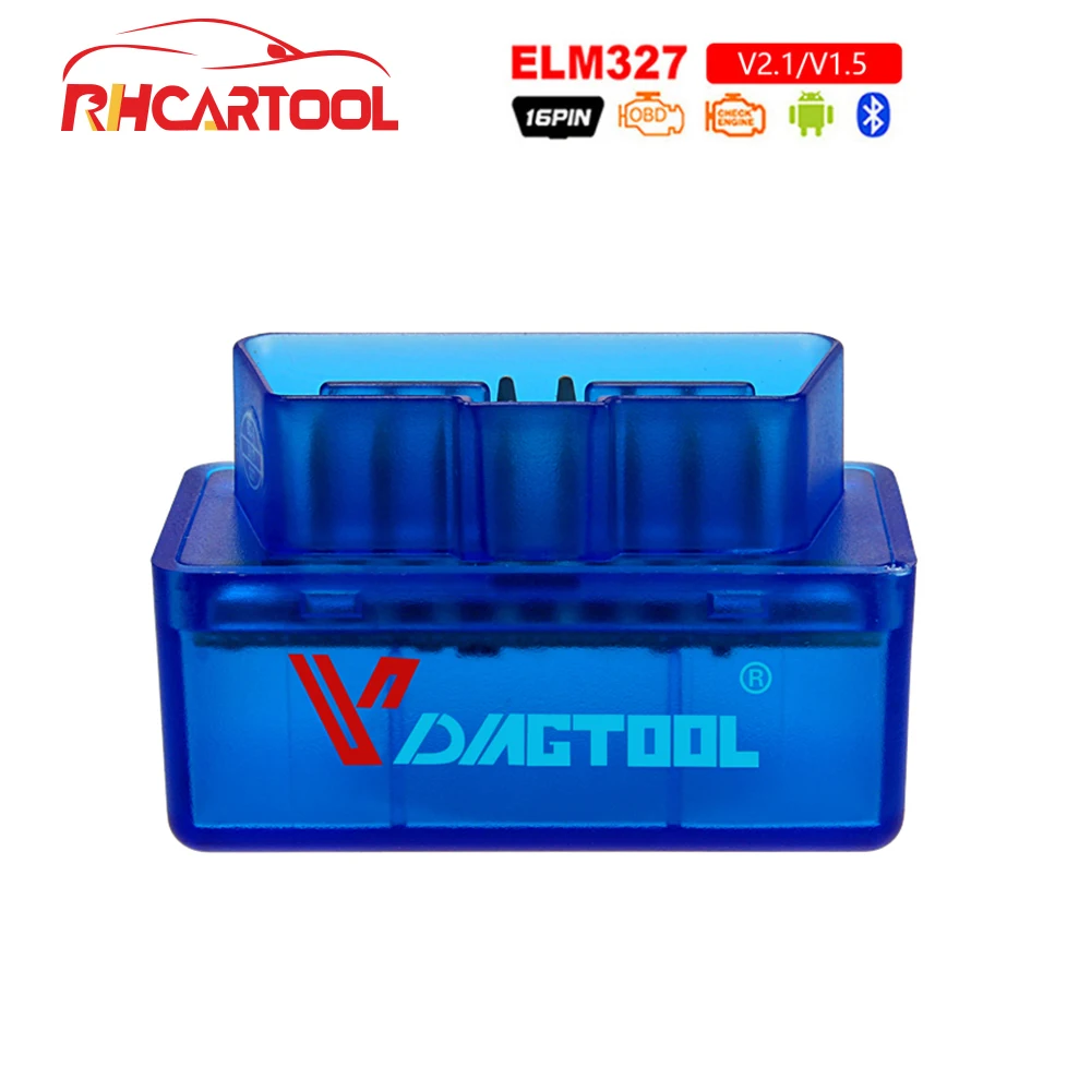 Автомобильный диагностический инструмент Супер Мини elm327 Bluetooth OBD2 V1.5 Elm 327 V 1,5 OBD 2 сканера Elm-327 OBDII адаптер автоматический диагностический инструмент