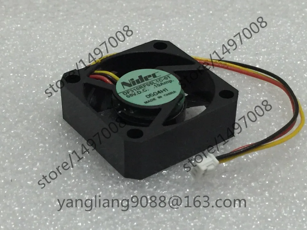 Серверный охлаждающий вентилятор NIDEC DF310RF05L1C-01 DC 5V 0.10A 3-Wire 30x30x10 мм