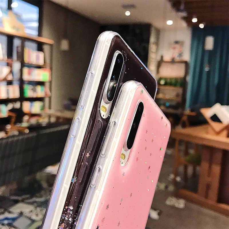 Силиконовый Блестящий со стразами и пайетками чехол для Xiaomi mi 9T Pro mi 6 6X A2 Прозрачный чехол для красного mi K20 Pro Чехол для телефона