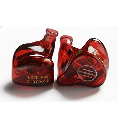 Agate Red BGVP DM6 индивидуальный наушник Audiophile HiFi Водонепроницаемый наушники капельки наушники-вкладыши 5BA наушники кабель MMCX IEM - Цвет: Agate Red