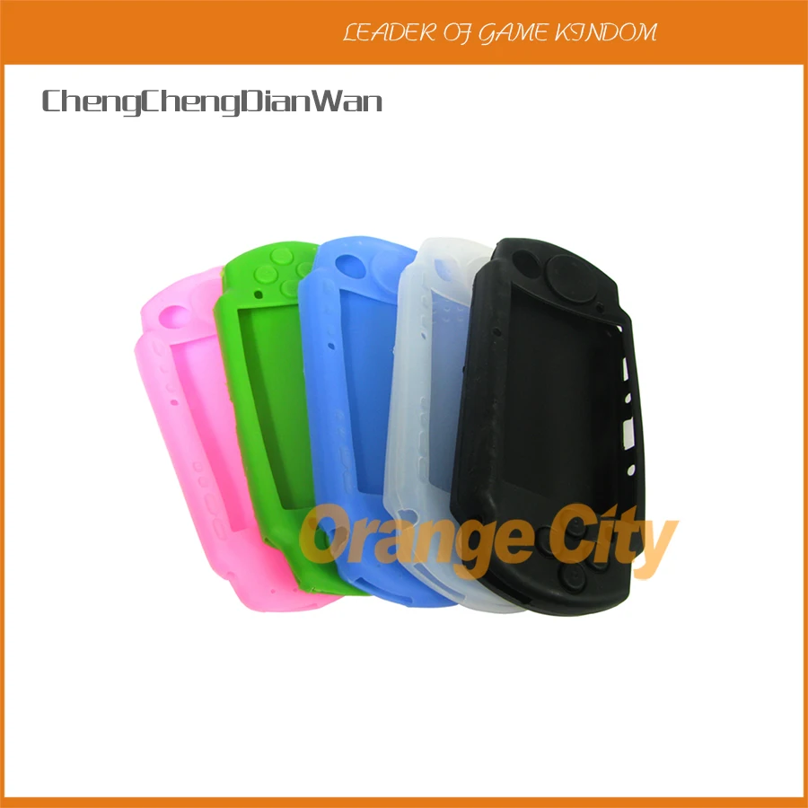 

ChengChengDianWan 50pcs/lot Soft Silicone Rubber Skin Case Cover for PSP 2000 3000 Game Controllers Soft Protective Case Cover