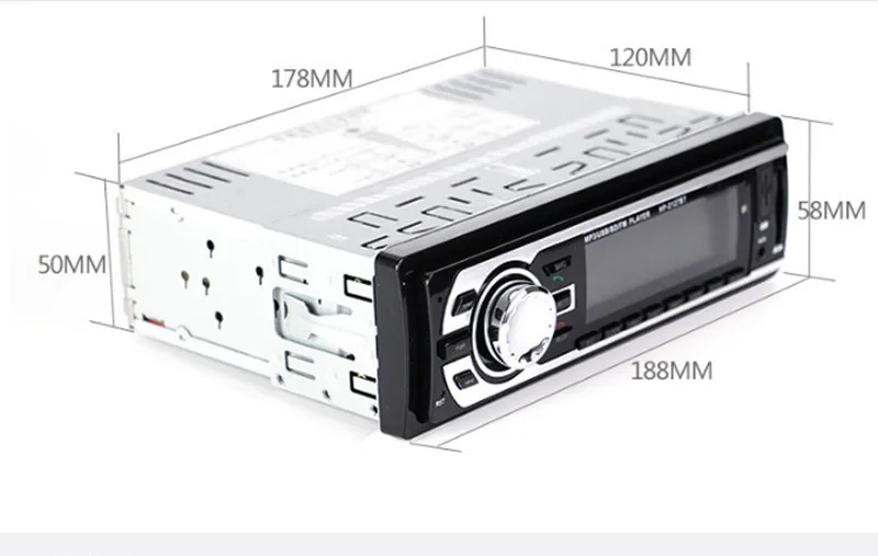 Автомобильный MP3-плеер 4*60 Вт 4 канала 12 В/24 В Bluetooth SD-карта радио для автомобильного