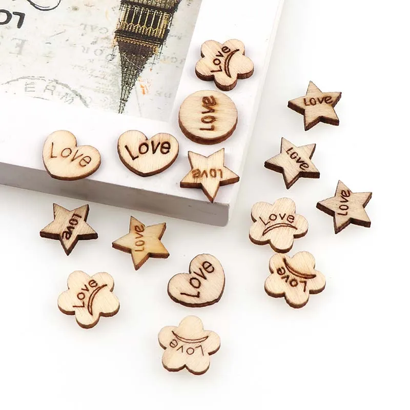 Смешанный стиль DIY Деревянные Детские Поделки принадлежности для скрапбукинга