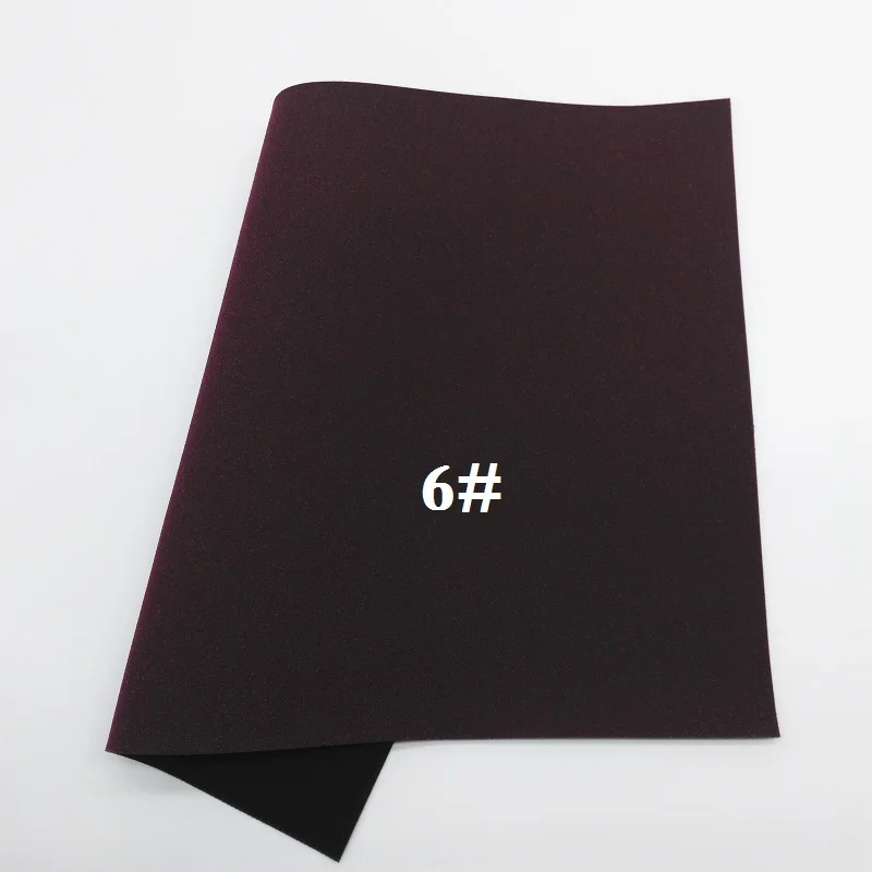 6 Glitterwishcome 21X29 см A4 размер винил для бантов замша кожа Fabirc искусственная кожа листы для бантов, GM382A - Цвет: 6