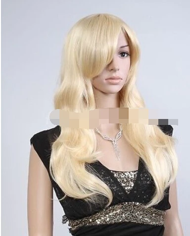 Женщины дамы Косплей женская Новая Мода Длинные Волны Русый Аниме Партия Полный