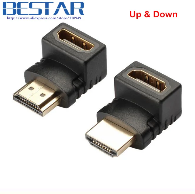 Позолоченный угловой переходник HDMI v1.4 4k 30 Гц|hdmi plug|degree anglemale to male hdmi |