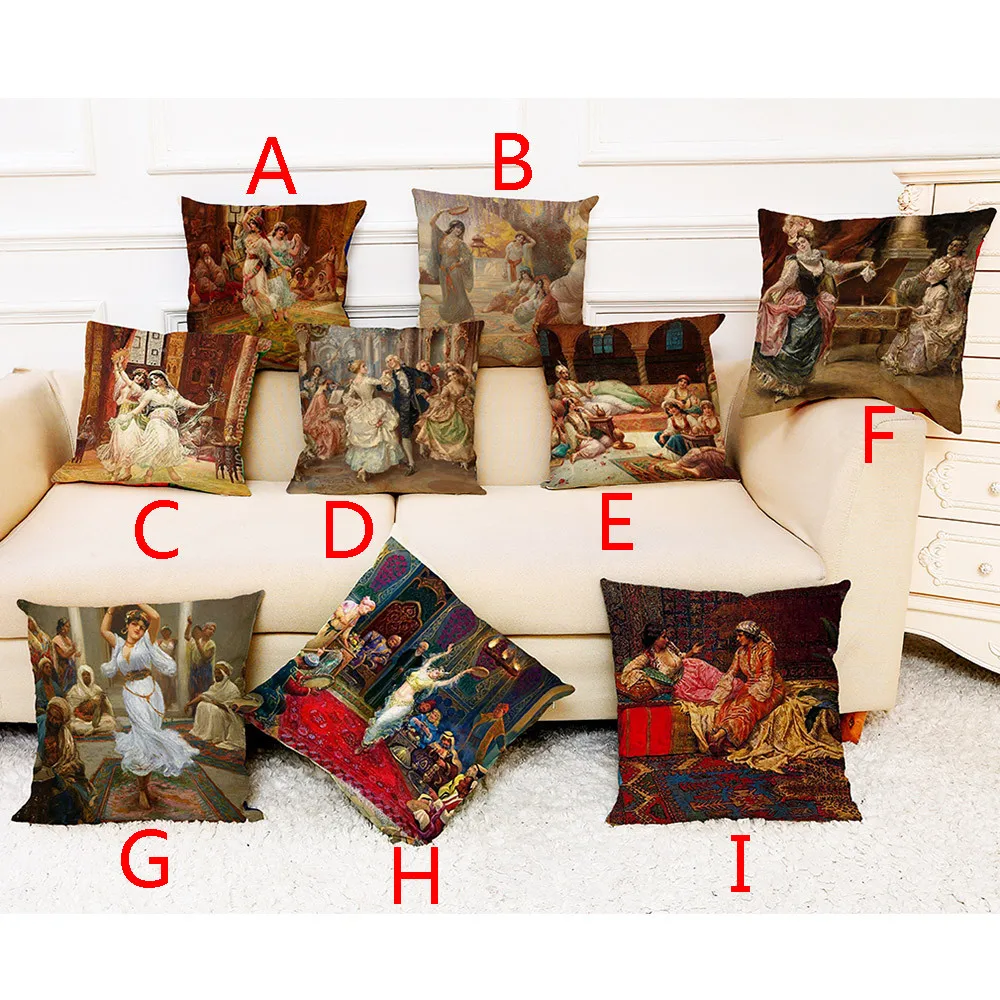 9 стилей наволочки декоративные хлопок лен Талия квадратный диван украшение дома