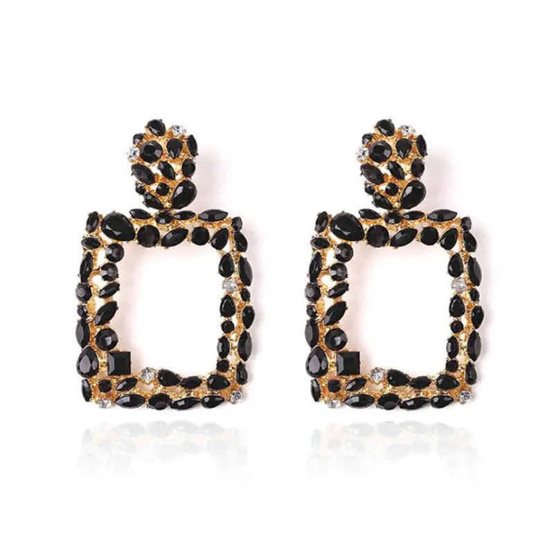 Женские серьги в виде лица трендовые геометрические ZA Dazzle Color LN092