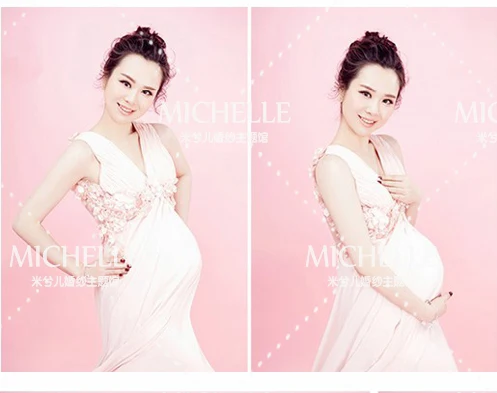 Реквизит для беременных женщин благородное длинное белое милое элегантное