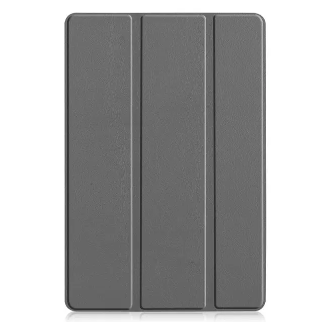 Окрашенный умный чехол из искусственной кожи для huawei MediaPad M6 10,8 дюймов планшет Funda Capa чехол для huawei M6 Pro 10,"+ пленка для экрана+ ручка - Цвет: gray