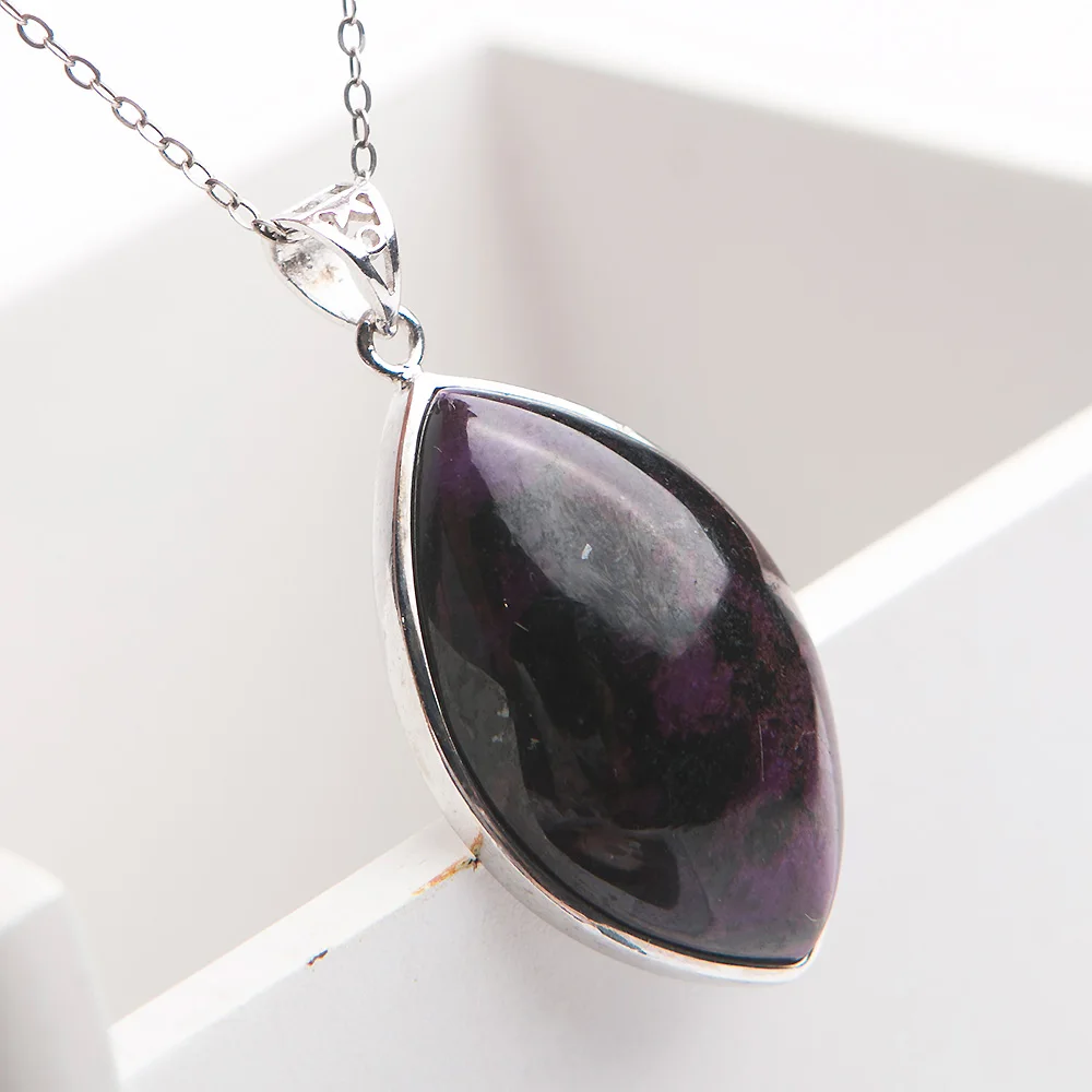 Подлинная Подвеска из Сугилита натуральный камень кристалл драгоценный