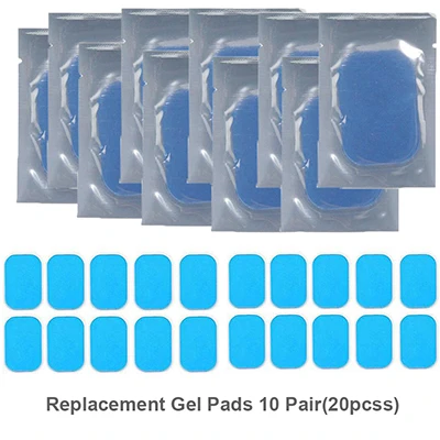 10pairs(20pcs) Ems мышцы abs стимулятор брюшной тренажер для бедер Электрический вибрирующий массажер Потеря веса Релаксация организма пояс для похудения унисекс - Цвет: 10pairs(20pcs)