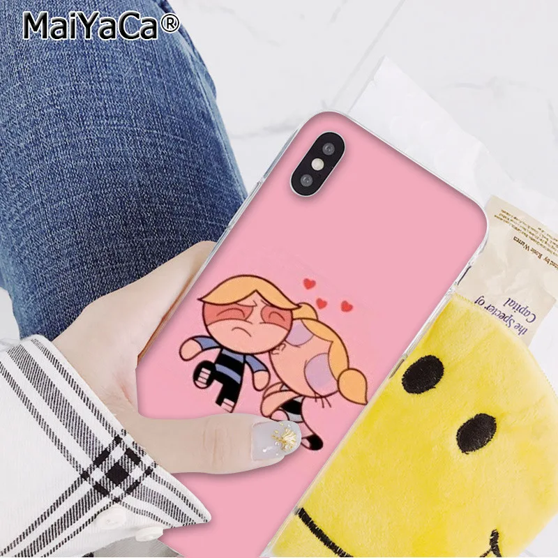 A3 MaiYaCa прекрасный PowerPuff девушки рукоделие принт рисунок телефон чехол для iphone 11 pro 8 7 66S Plus 5s SE XR X XS максимальный чехол - Цвет: A3
