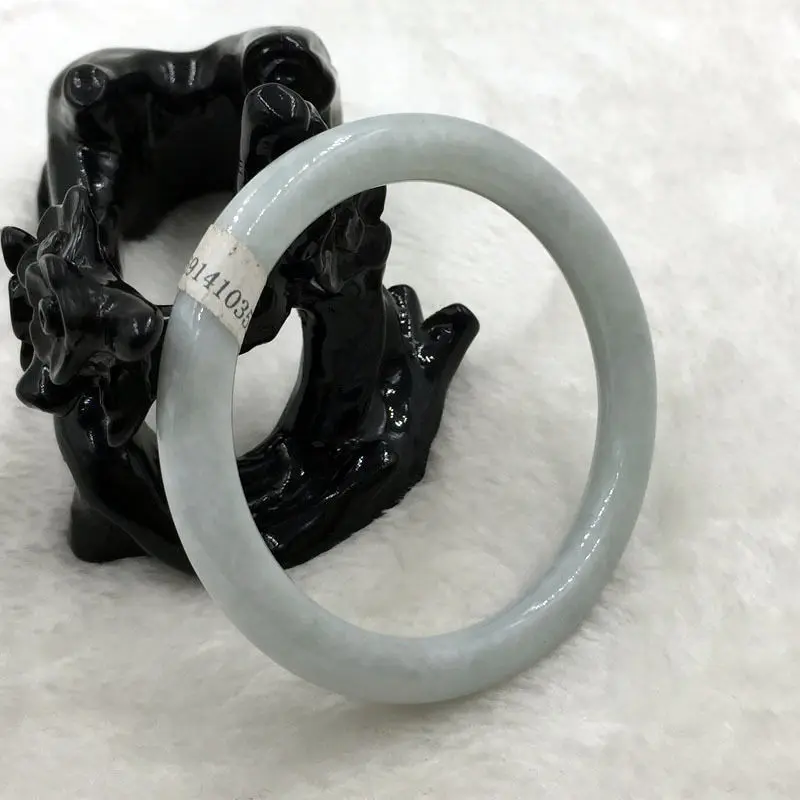 NEW- 54mm Certified Grade A 100% Natural Green Jadeite Jade Gems Bracelet Bangle 3598 |