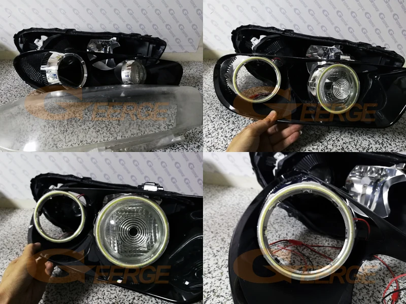 Для Volkswagen VW Scirocco 2008-2013 ксеноновая фара отличное Ультра яркое освещение COB комплект светодиодов «глаза ангела» halo кольца