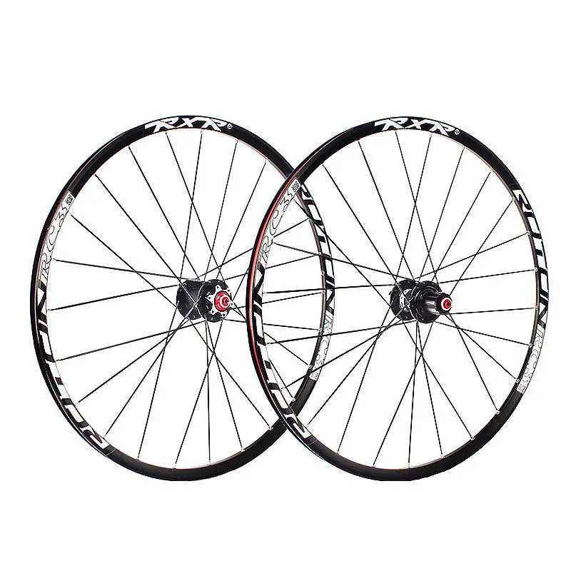 27.5-Black-QR RXR 26er 27,5 er 29er карбоновые колеса для горного велосипеда 25 мм обода 7-11s MTB велосипедные колеса наборы дисковых тормозных колес - Цвет: 27.5-Black-QR