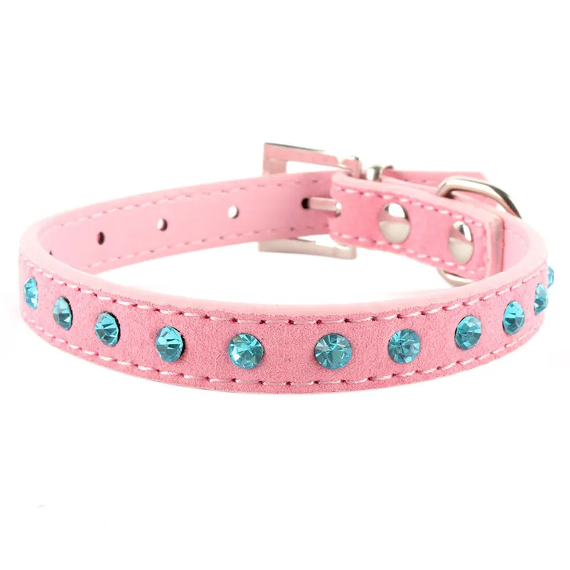 Высокое качество маленькая собака бархат искусственная кожа ошейник для щенка