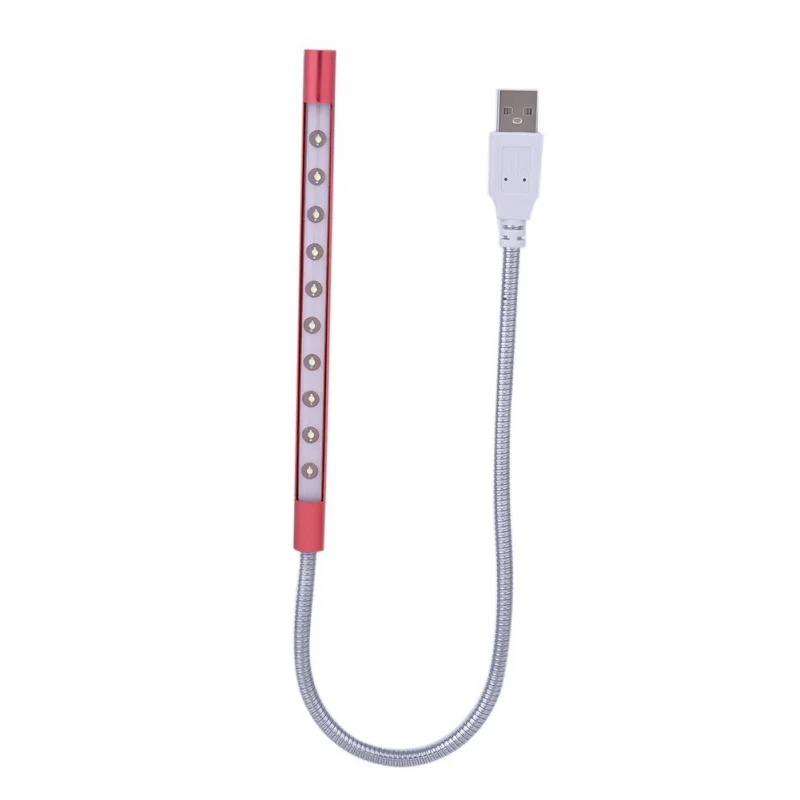 10 светодиодов новая портативная панель освещения Портативная USB гибкая палка с