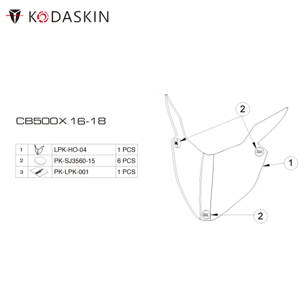 KODASKIN аксессуары для мотоциклов, фара, защитная крышка для экрана, защита фар, подходит для HONDA CB500X cb500x