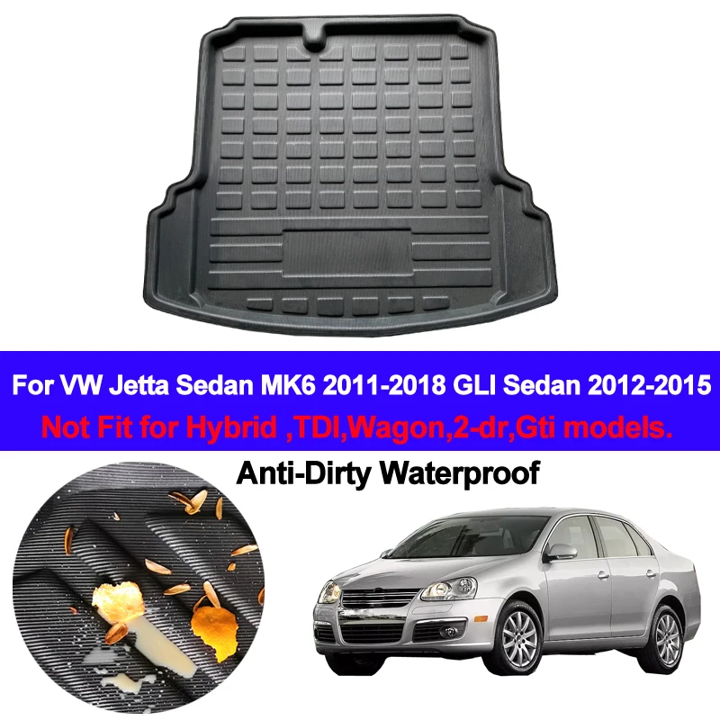 Автомобильный поднос для багажника напольный коврик ковры VW Jetta Sedan 4 dr MK6 2011 2014 2015