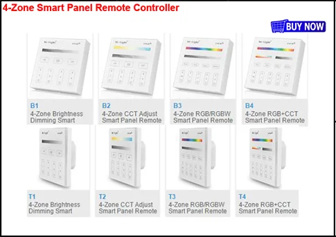 FUT068 AC85-265V Milight 2,4 г 6 Вт RGB+ CCT Вай-Фай совместимый смарт светодиодный светильник 2,4G Беспроводной 4-Зона дистанционного управления Android/iOs APP Управление