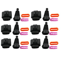set 8 1j0 973 724 compatible 4 pin connector clamp clip for vwaudi vag active coil on plug