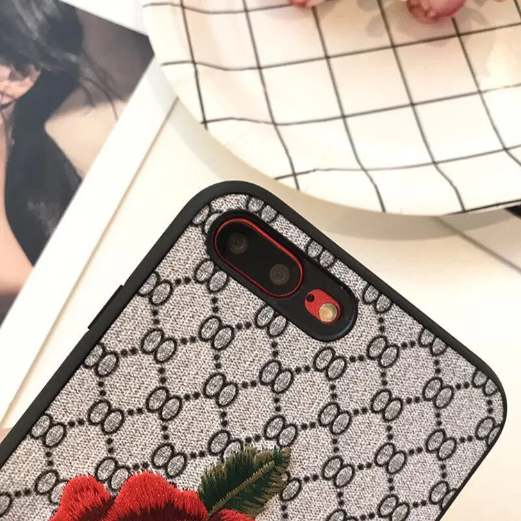 3D рельефный кружевной чехол для iPhone X Xr Xs Max винтажная Розовая вышивка iphone 8 7 6s plus 5
