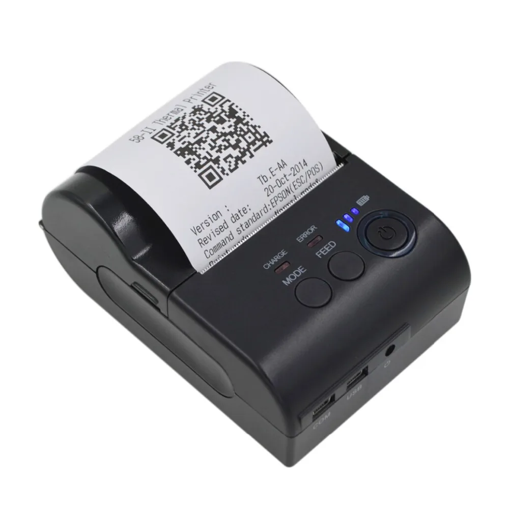 58 мм Портативный Bluetooth Термальность чековый принтер Android Оконные рамы мобильный с