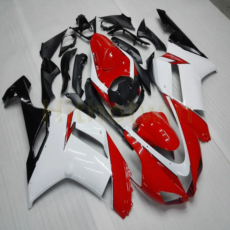 F Заказной Корпус мотоцикла для Kawasaki ZX-6R 07-08 636 ZX6R обтекатель двигателя zx6r 2007 2008+ подарки+ белый черный - Цвет: F