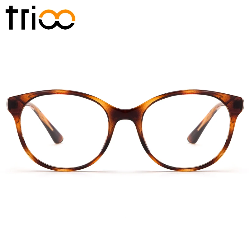 TRIOO модные Черепаховые цветные женские очки компьютерные прозрачные линзы для