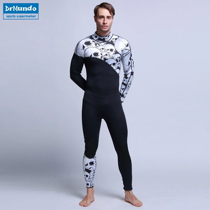 3 мм резиновый мужской сиамский костюм для серфинга дайвинга одежда с длинными - Фото №1