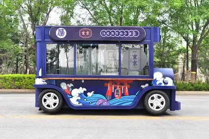 RL-M39 стационарный ретро автомобиль форма снэк-бар еда грузовик еда тележка