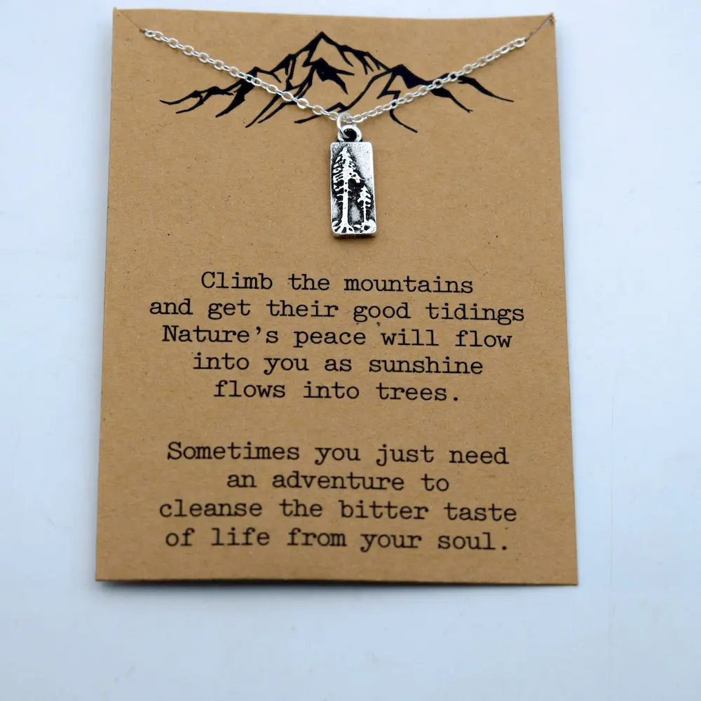 Ожерелье из сосны SanLan ювелирные изделия для природы пешего туризма катания на