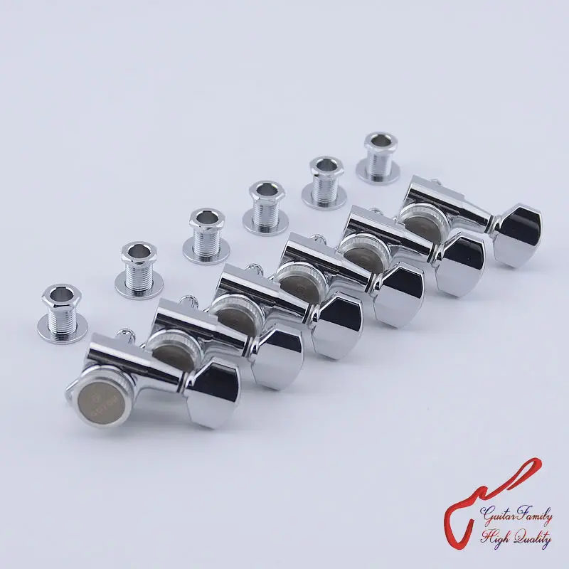 Оригинальные 6 в линии GOTOH SG381-07-MGT гитарные запорные машины головки тюнеры (хром)